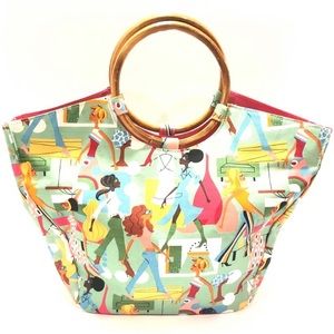 Vintage 70’s City Girl Neiman Marcus Canvas Purse